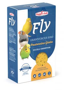 PASTONCINO GIALLO PER UCCELLI GRANIVORI – FLY HOBBY