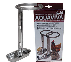 ABBEVERATOIO PORTABOTTIGLIA IN LAMIERA ZINCATA AQUAVIVA
