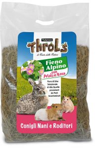 THROLS FIENO ALPINO CON PETALI DI ROSA