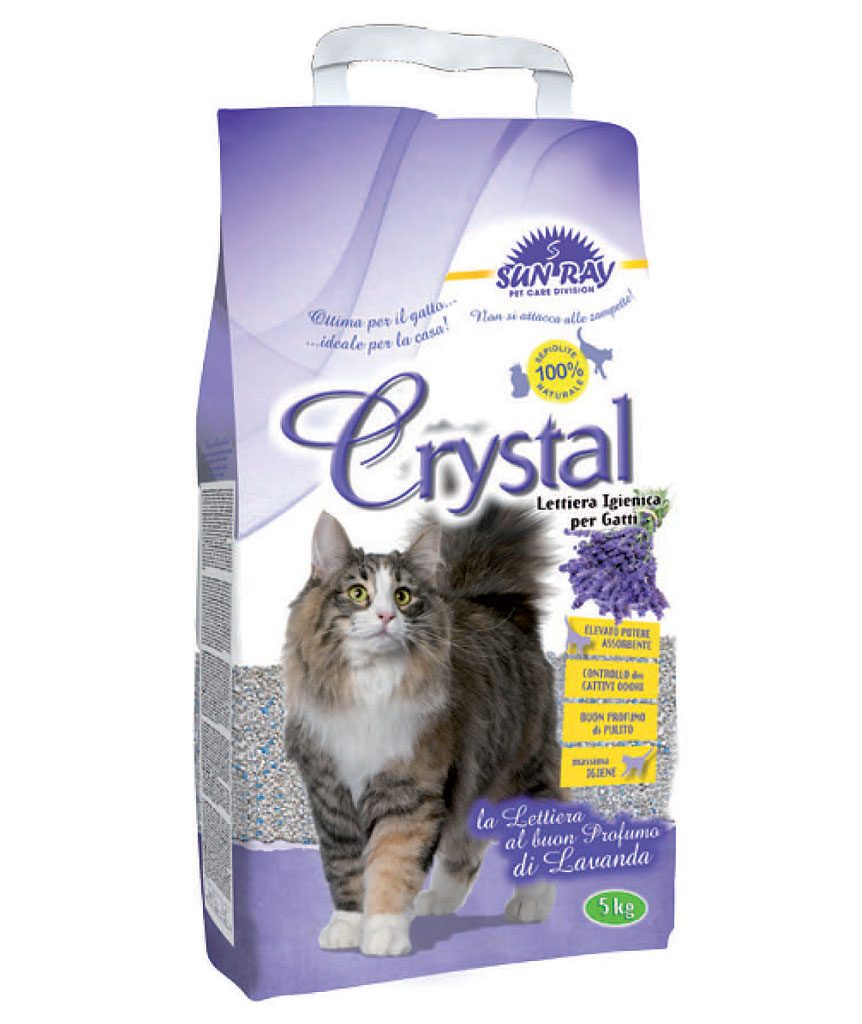Lettiera igienica per gatti: Crystal Sepiolite Lettiera Lavanda