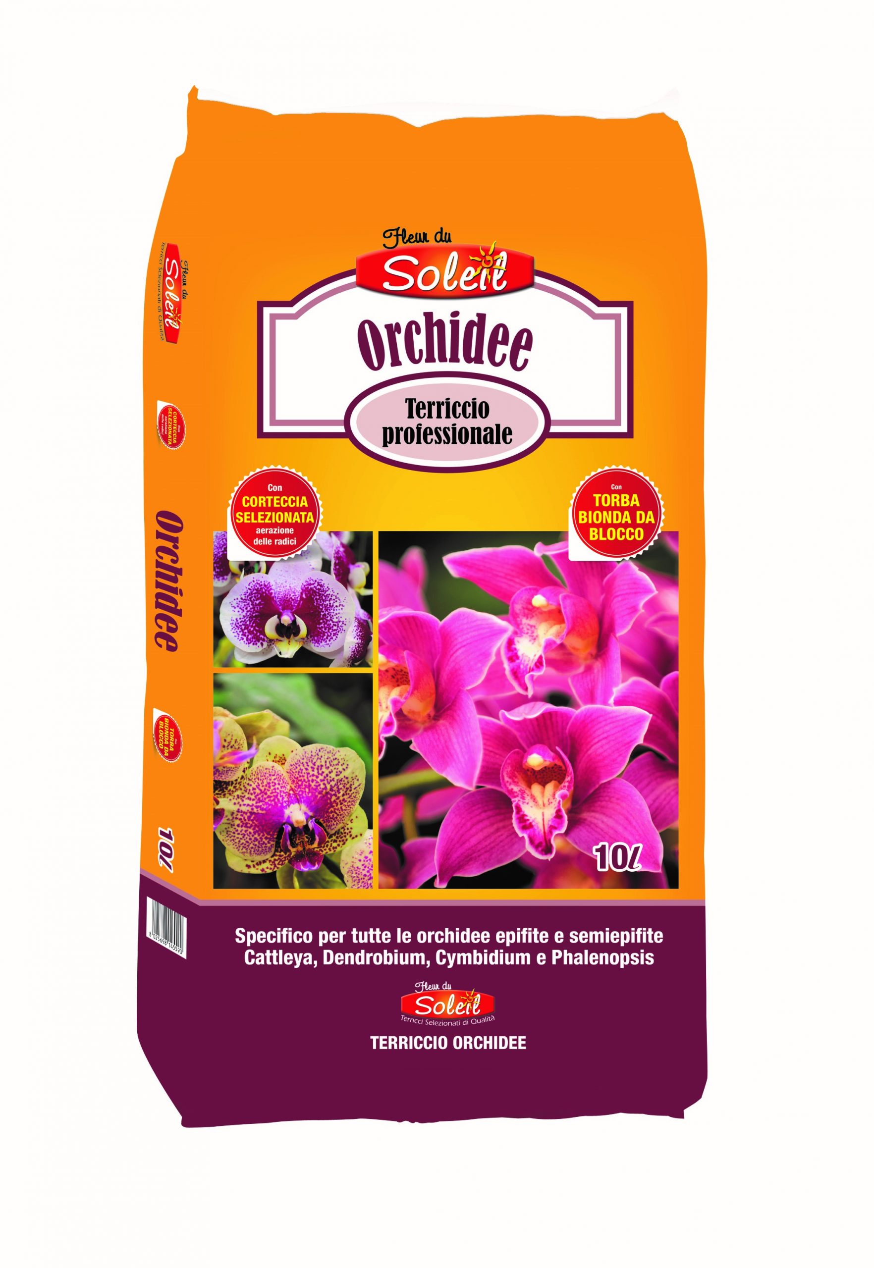 Substrato organico di alta qualità: Terriccio Per Orchidee Fleur Du Soleil